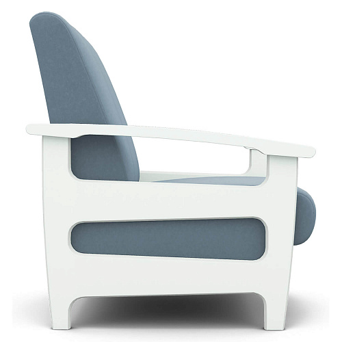 Кресло отдыха Омега CATANIA DUSTY BLUE/Снег (Лак)