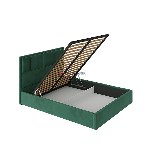 Кровать с подъемным механизмом НК MADISON 1600х2000 Зеленый (велюр)