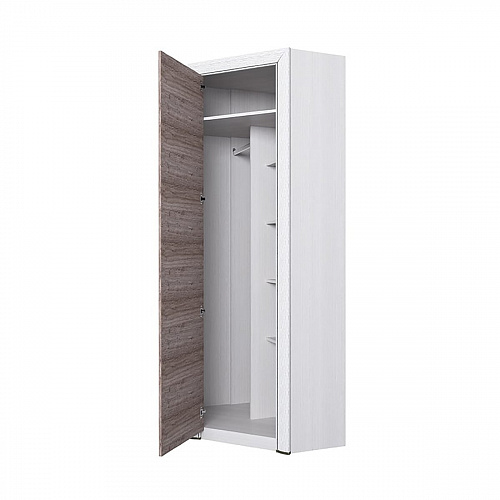 Шкаф угловой с полками OLIVIA Вудлайн крем/дуб анкона