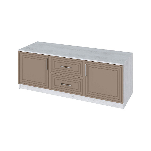 Тумба TRISHA Т140-02 Дуб Харбор белый/Латте