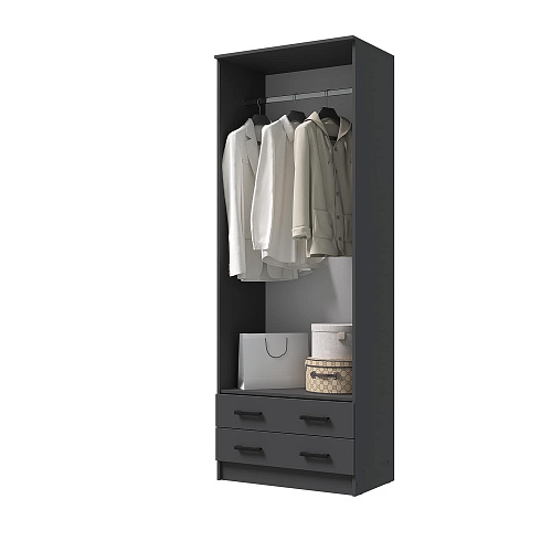 Шкаф Дуэт платяной Графит