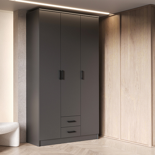 Шкаф Трио без зеркала Графит