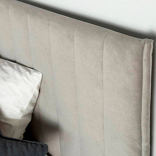 Кровать с подъемным механизмом Твикс 160х200 галька (велюр)