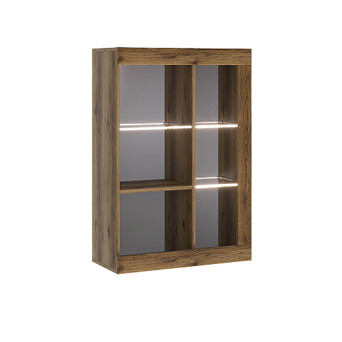 Гостиная ПРАГА №2 Дуб делано/Белый гладкий