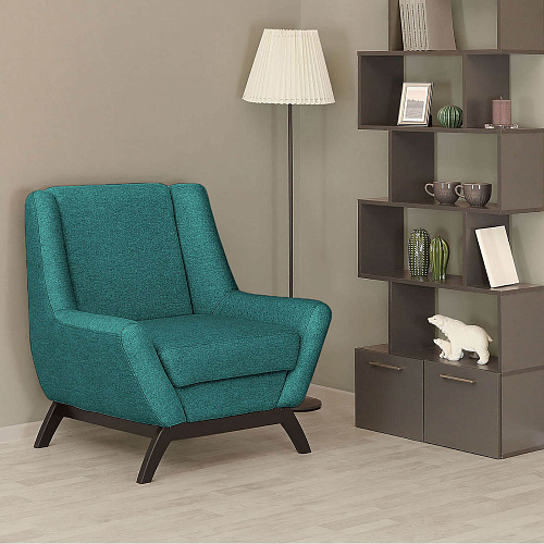 Кресло отдыха Комфорт-10 BRAVO EMERALD/Венге