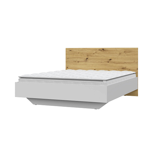 Кровать НК Бланка 1600 Белый/дуб Артизан