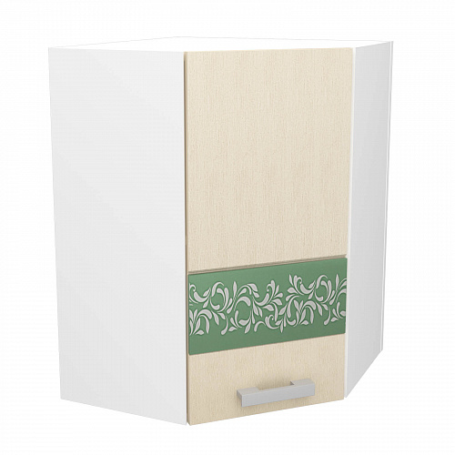 Модуль Шкаф навесной угловой ВУ550 Милена Шато крем