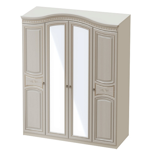 Спальный гарнитур Николь МГ Ясень жемчужный/Ваниль