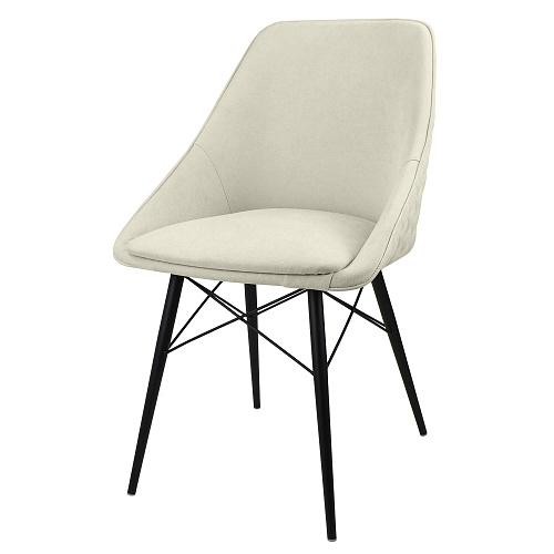 Стул Монти ST Люкс черный муар/Канди крем