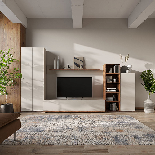 Шкаф НК AMAZON Кашемир/Каштан