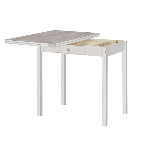 Стол обеденный раскладной ПН Снег/Бетао матовый