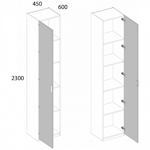 Шкаф MODERN 1DG Персидский жемчуг