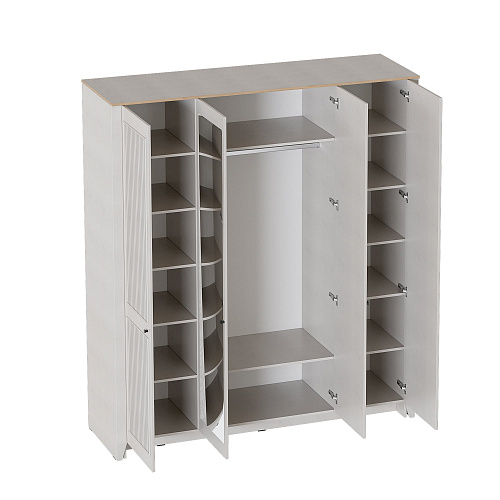 Спальный гарнитур Валенсия МГ Персидский жемчуг/Дуб натуральный светлый