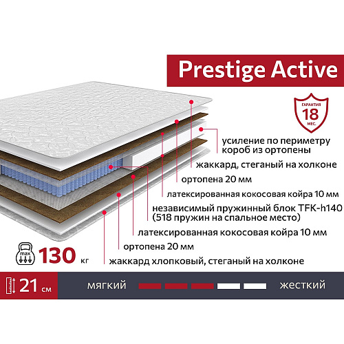 Матрас Престиж Актив 140х200