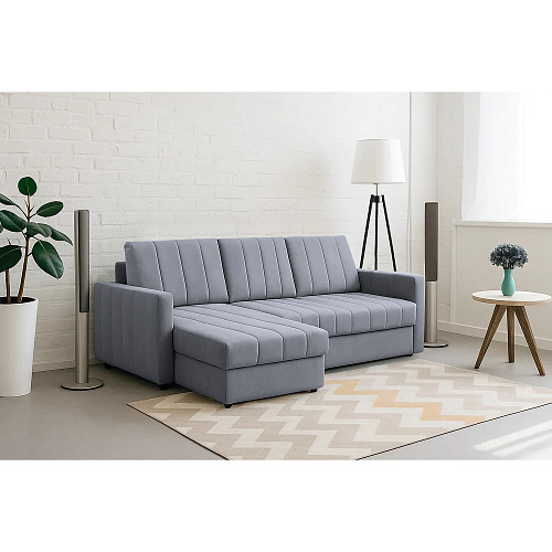 Угловой диван Ларио Мора серый