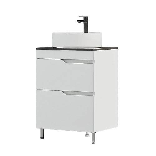 Тумба Теона со столешницей и накладным умывальником