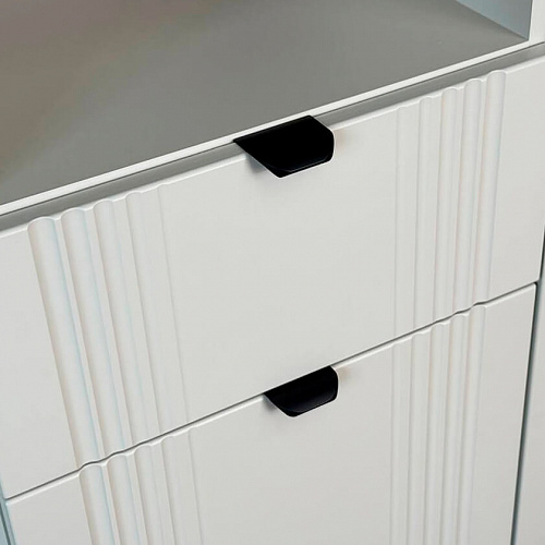 Комод Рич 2 кашемир/фрапучино матовый/черный