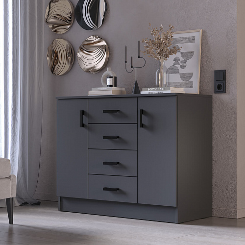 Комод К 1000-2Д Графит